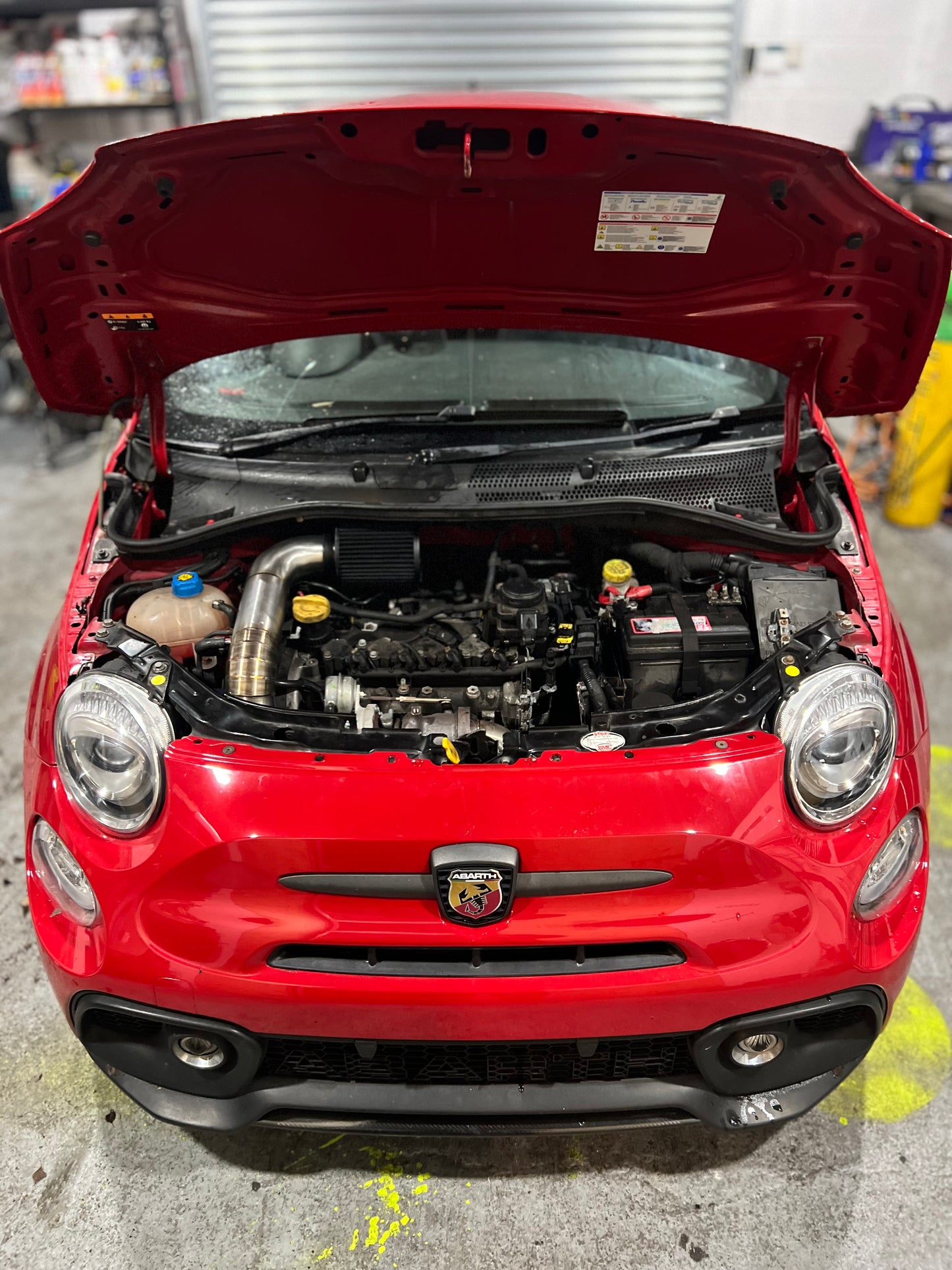 FIAT 595/695 Abarth Custom Stainless 3 Inch Intake