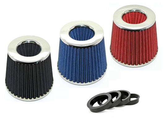 Twin Cone Universal Air Filter with 4 Inlet Reducing Rings